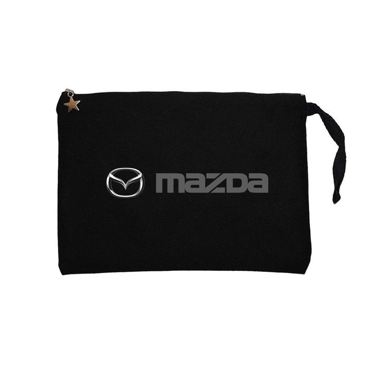 Mazda Text Logo Siyah Clutch Astarlı Cüzdan / El Çantası