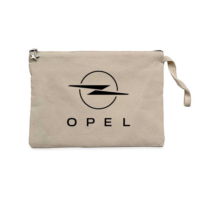 Opel New Logo Krem Clutch Astarlı Cüzdan / El Çantası