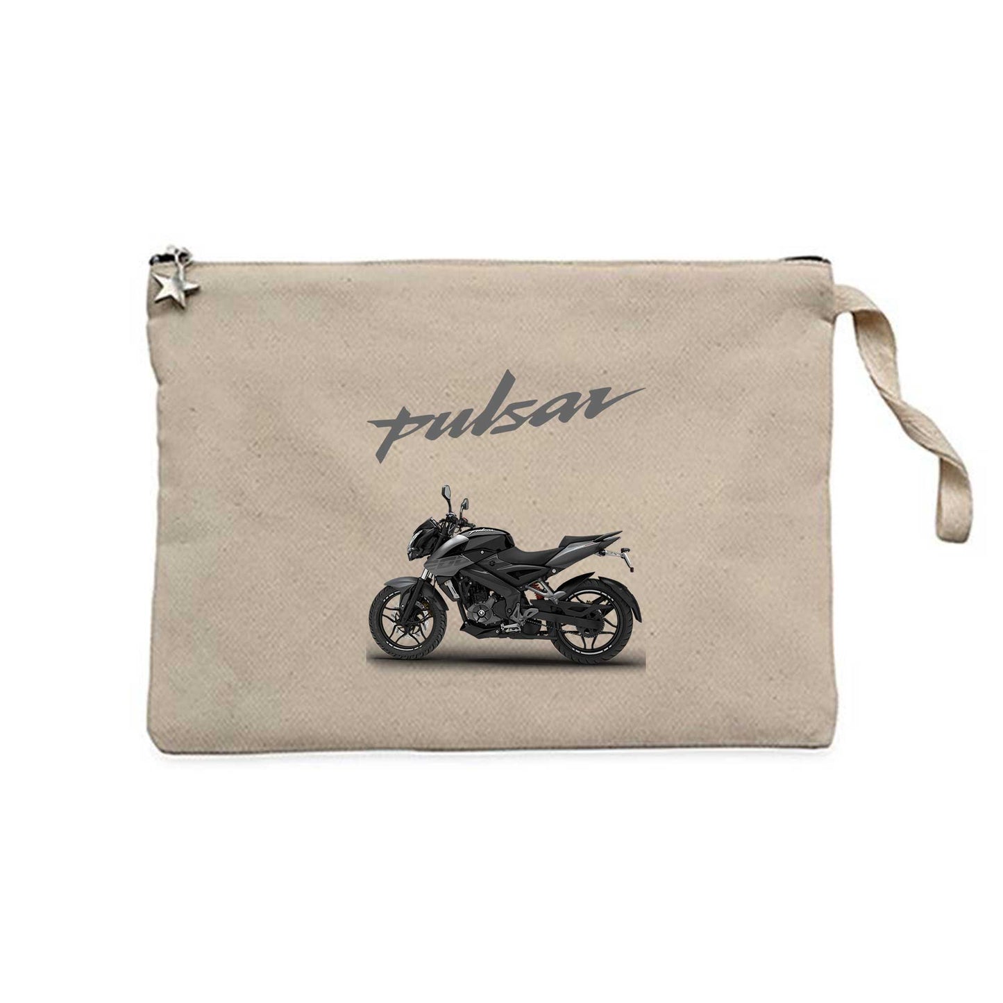 Pulsar NS200 Moto Krem Clutch Astarlı Cüzdan / El Çantası