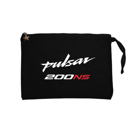 Pulsar NS200 Text Siyah Clutch Astarlı Cüzdan / El Çantası