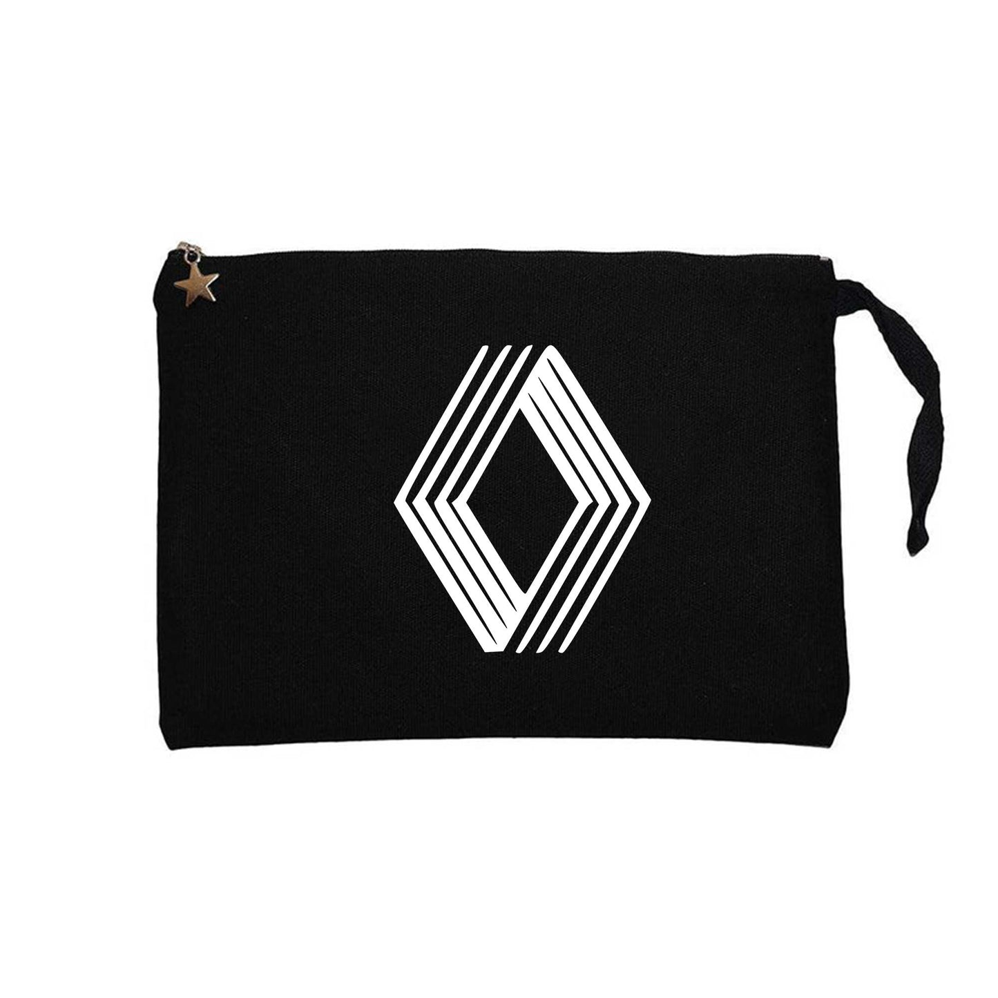 Renault Logo Siyah Clutch Astarlı Cüzdan / El Çantası