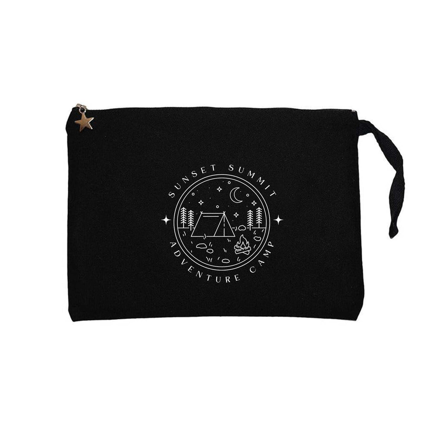 Adventure Camp Siyah Clutch Astarlı Cüzdan / El Çantası