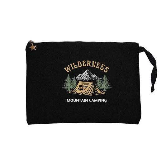 Mountain Camping Siyah Clutch Astarlı Cüzdan / El Çantası