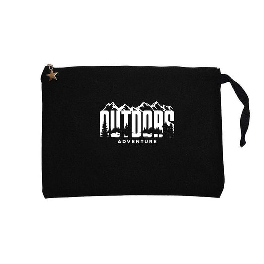 Outdors Adventure Siyah Clutch Astarlı Cüzdan / El Çantası