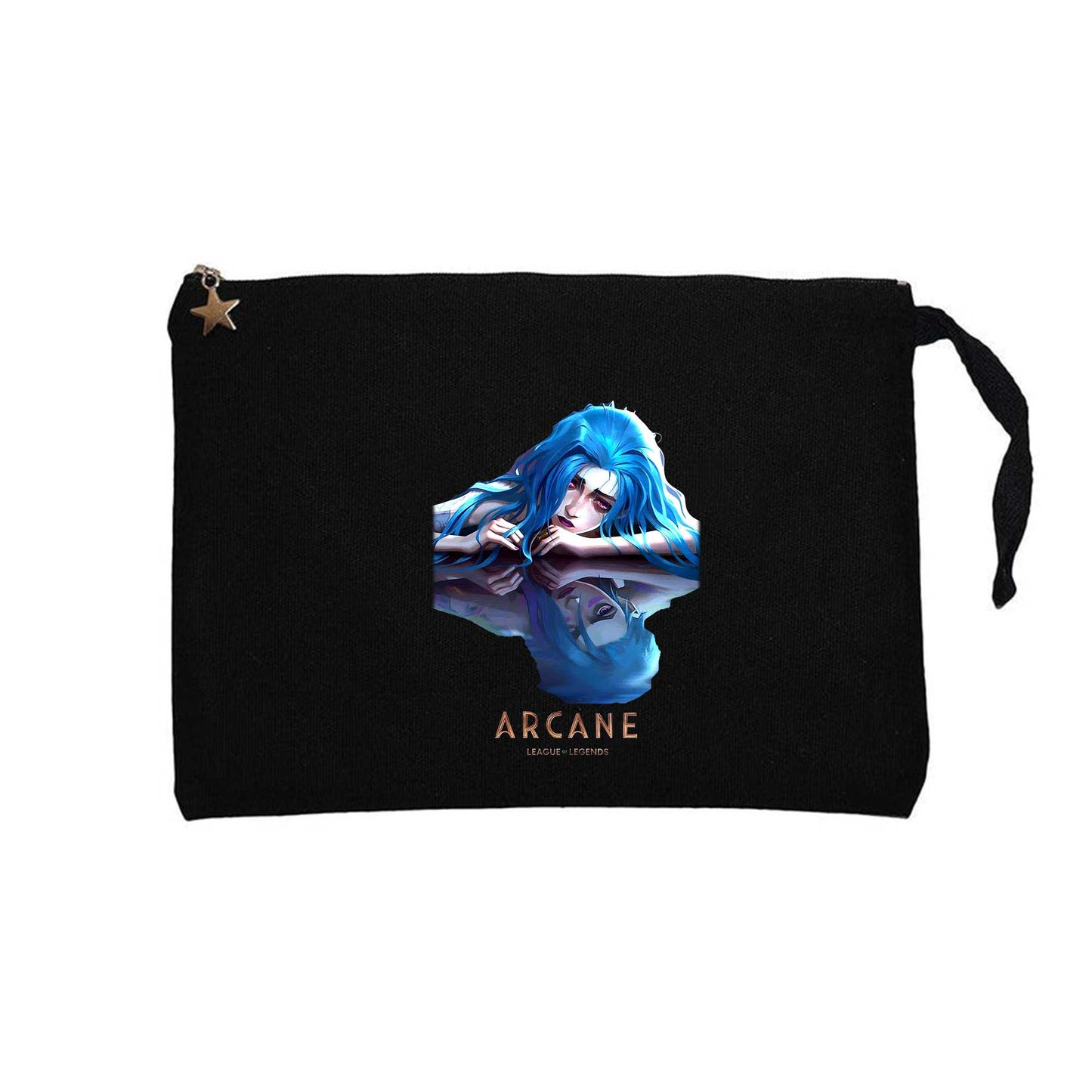 Arcane Jinx Siyah Clutch Astarlı Cüzdan / El Çantası