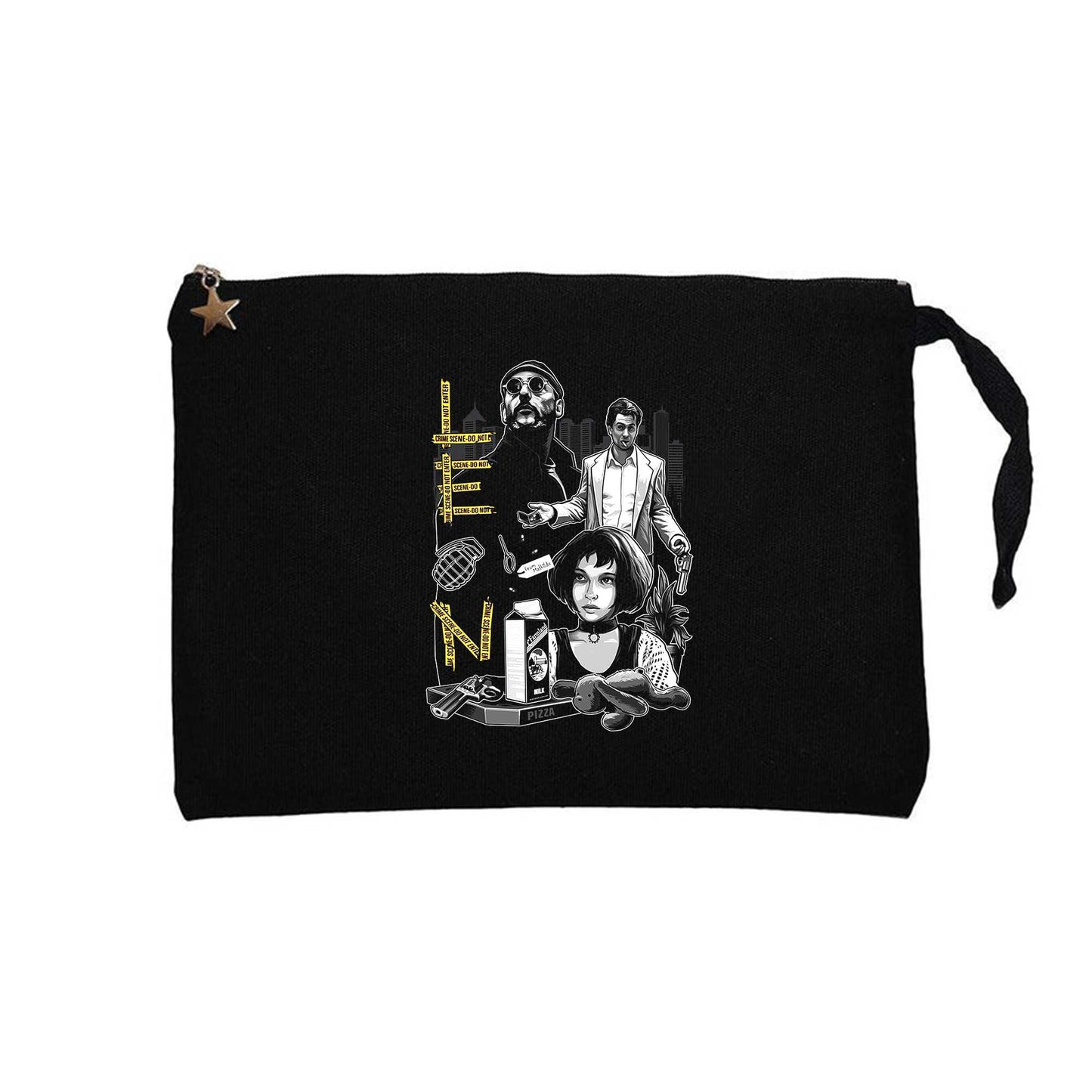 Leon Siyah Clutch Astarlı Cüzdan / El Çantası