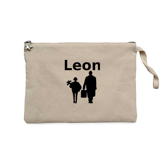 Leon The Professional Krem Clutch Astarlı Cüzdan / El Çantası