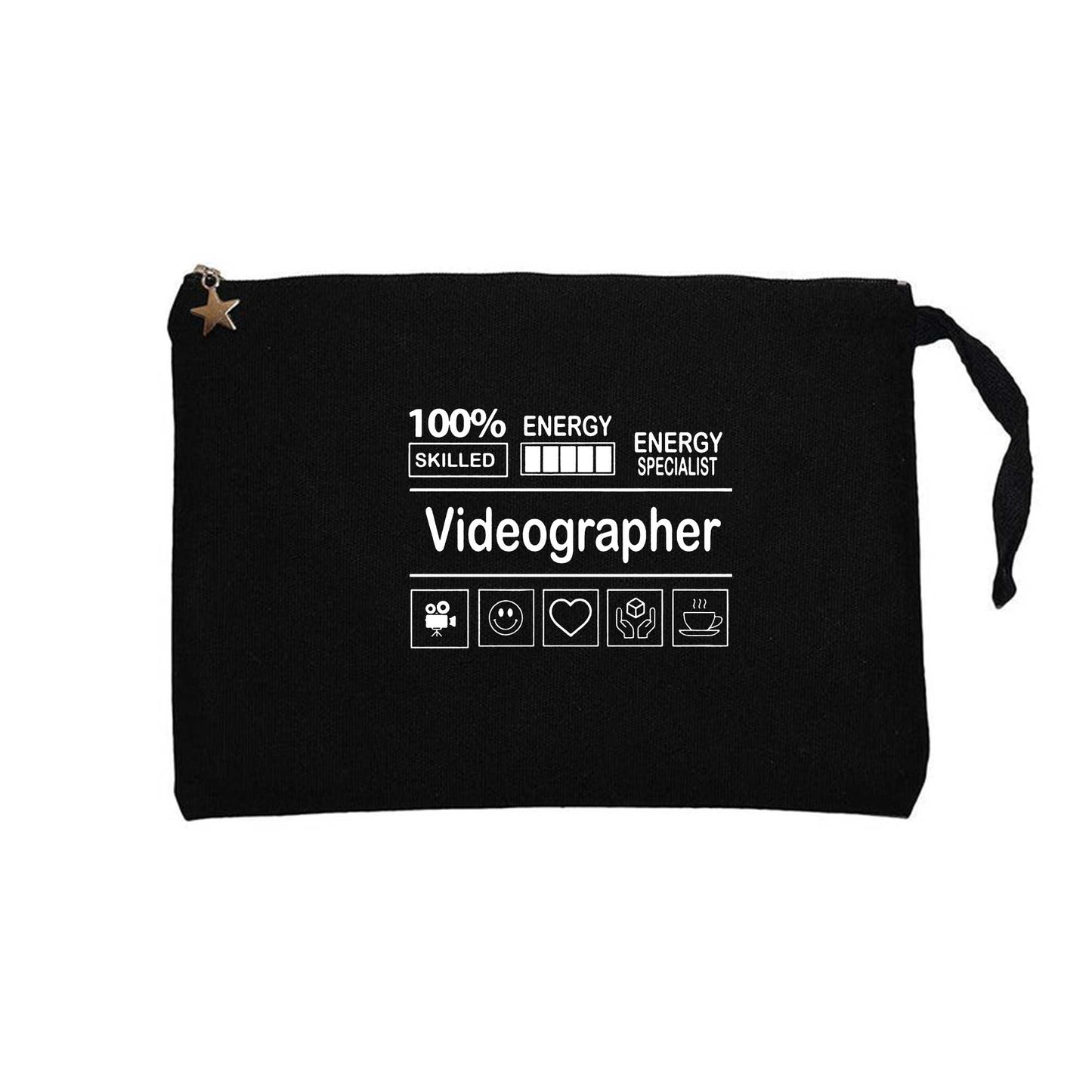 Videographer Siyah Clutch Astarlı Cüzdan / El Çantası