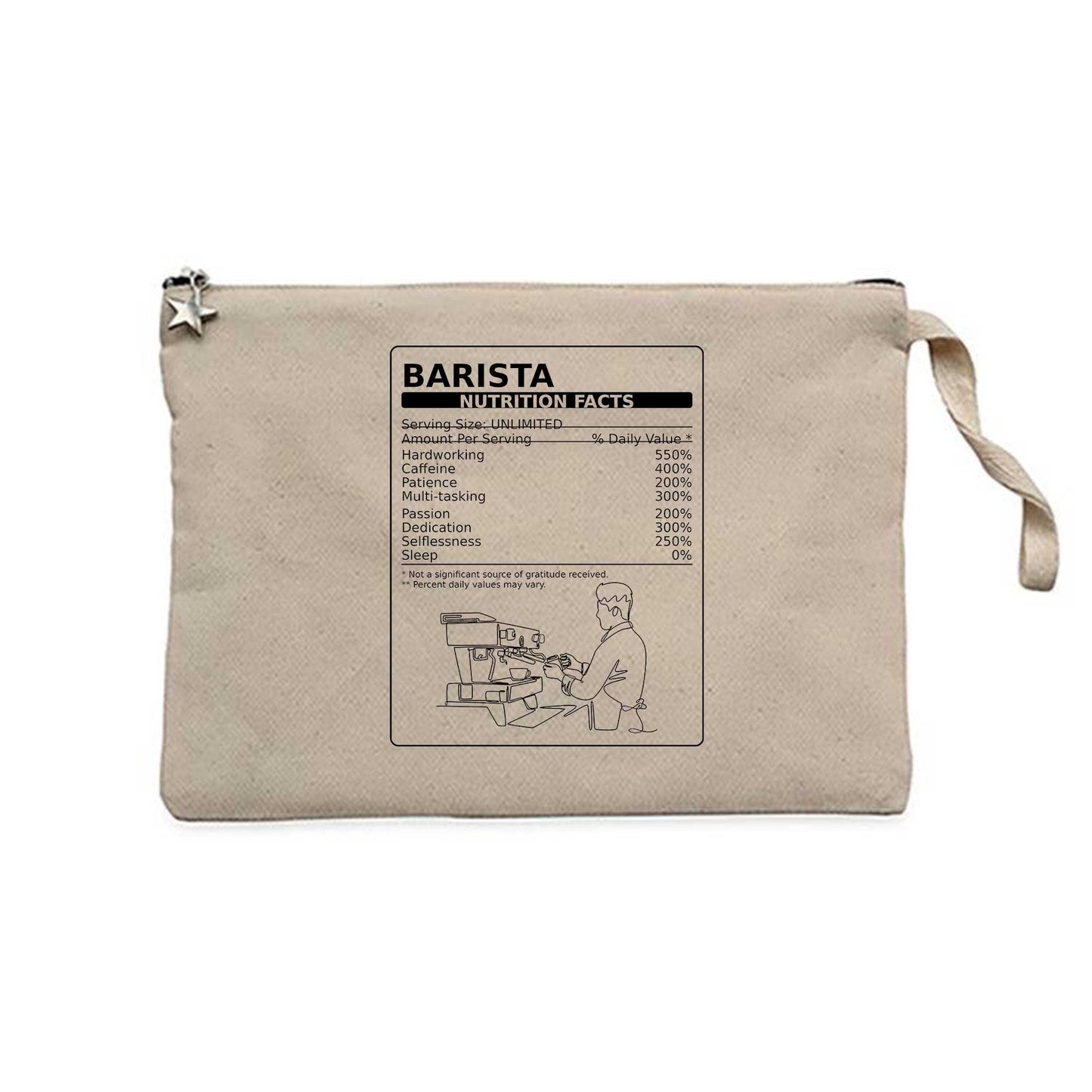 Barista Nutrition Krem Clutch Astarlı Cüzdan / El Çantası