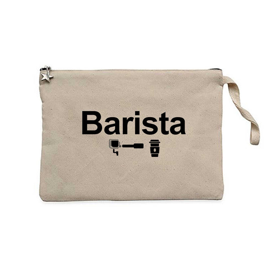 Barista Krem Clutch Astarlı Cüzdan / El Çantası