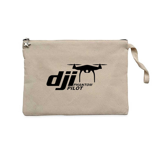 Dji Phantom Pilot Krem Clutch Astarlı Cüzdan / El Çantası