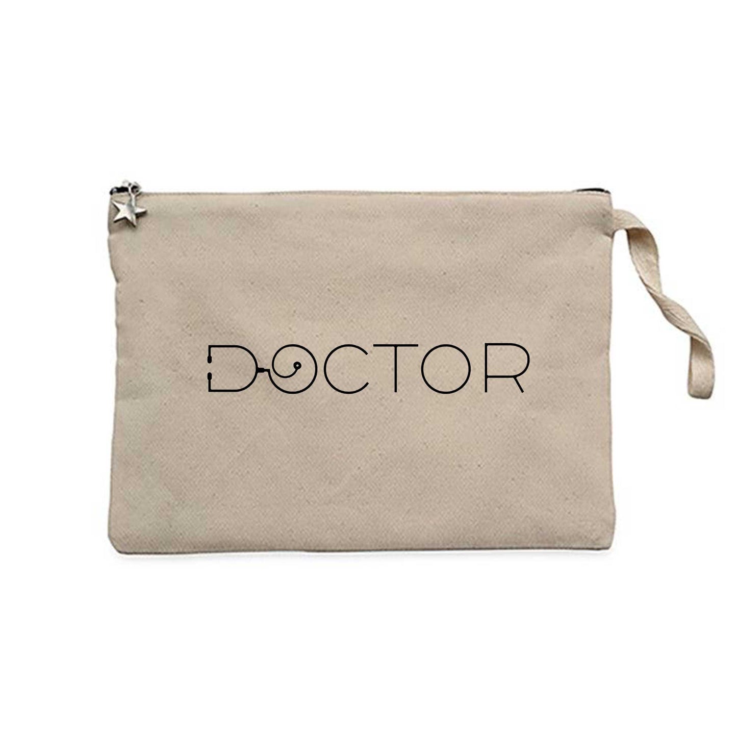 Doctor Krem Clutch Astarlı Cüzdan / El Çantası