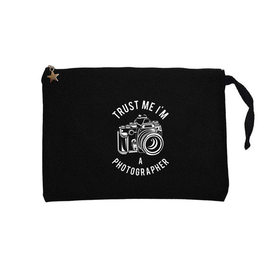 Photographer Siyah Clutch Astarlı Cüzdan / El Çantası