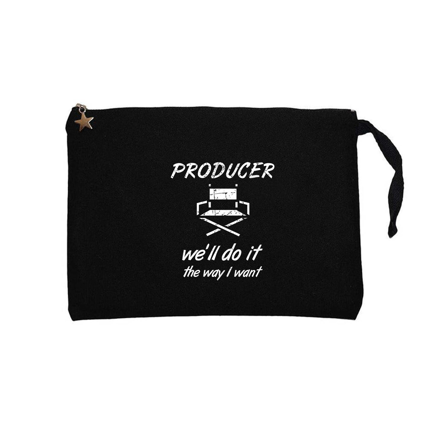 Producer Siyah Clutch Astarlı Cüzdan / El Çantası