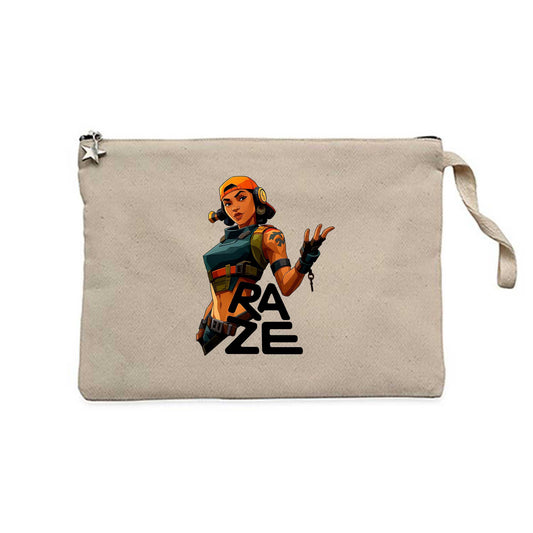 Valorant Raze Krem Clutch Astarlı Cüzdan / El Çantası