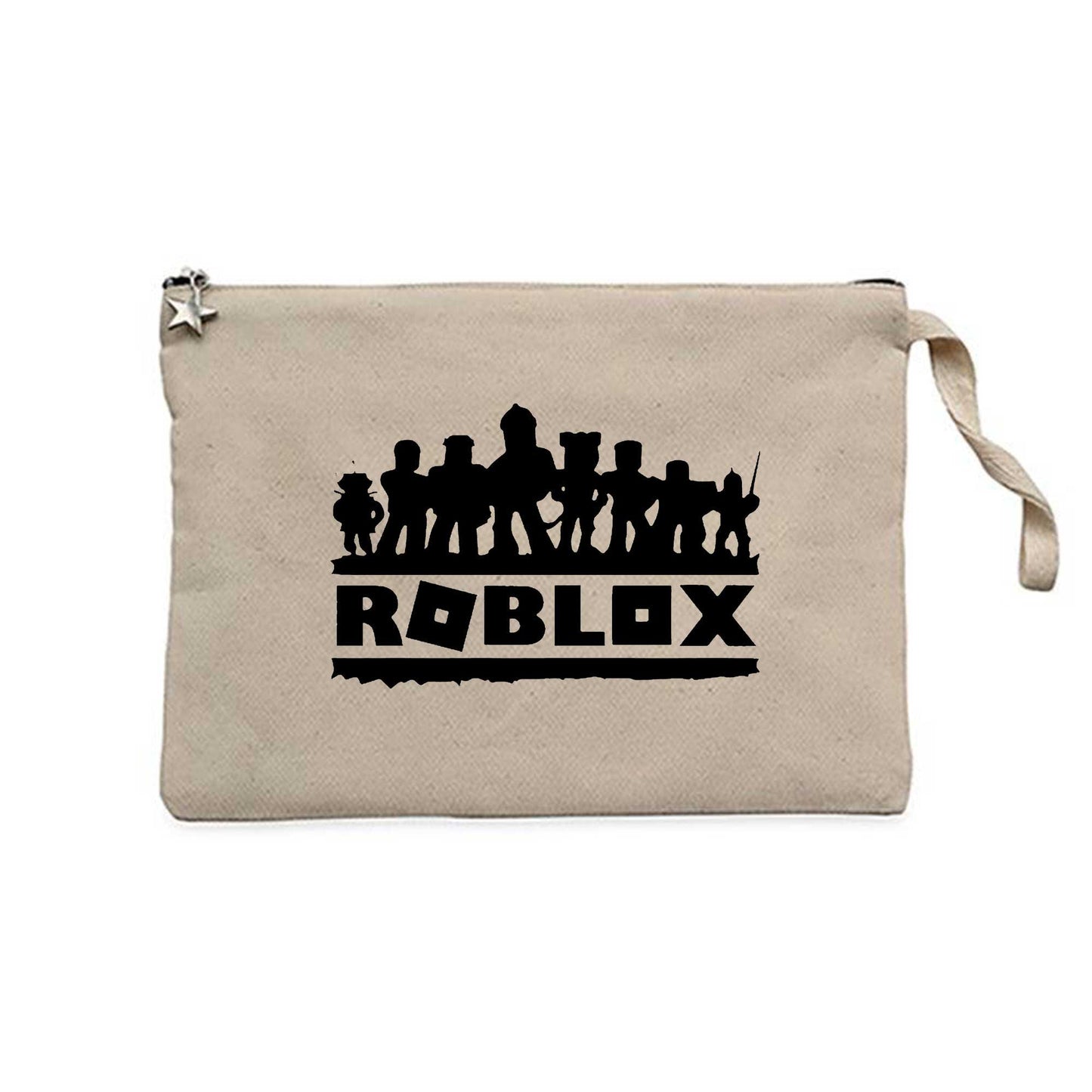 Roblox Text Krem Clutch Astarlı Cüzdan / El Çantası