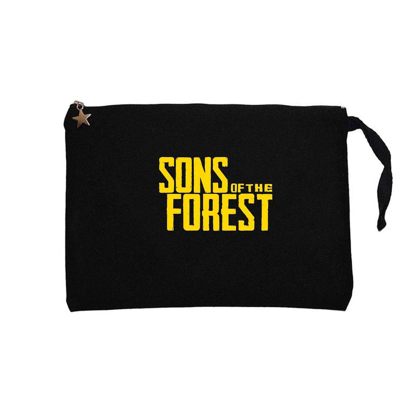 Sons Of The Forest Siyah Clutch Astarlı Cüzdan / El Çantası