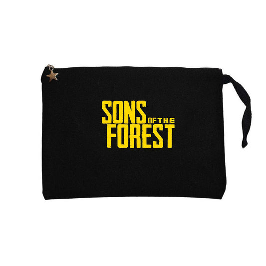 Sons Of The Forest Siyah Clutch Astarlı Cüzdan / El Çantası