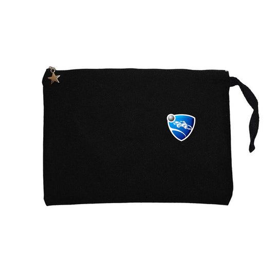 Rocket League Amblem Siyah Clutch Astarlı Cüzdan / El Çantası