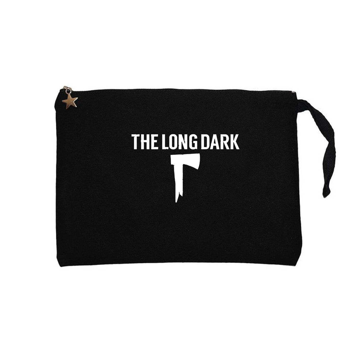 The Long Dark Logo Siyah Clutch Astarlı Cüzdan / El Çantası