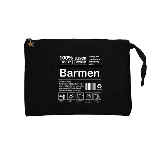 Barmen Siyah Clutch Astarlı Cüzdan / El Çantası