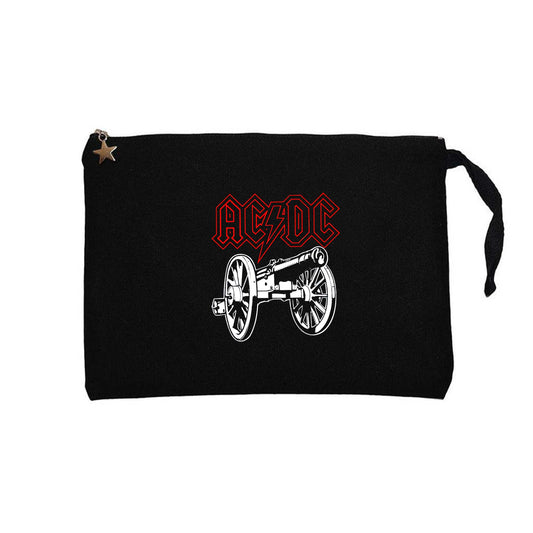Ac Dc About Rock Cannon Siyah Clutch Astarlı Cüzdan / El Çantası