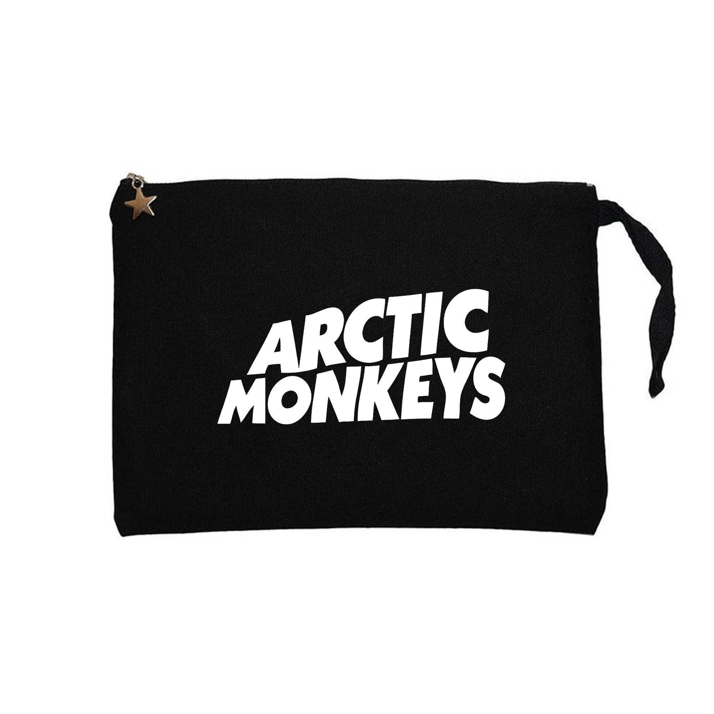 Artic Monkeys White Logo Siyah Clutch Astarlı Cüzdan / El Çantası