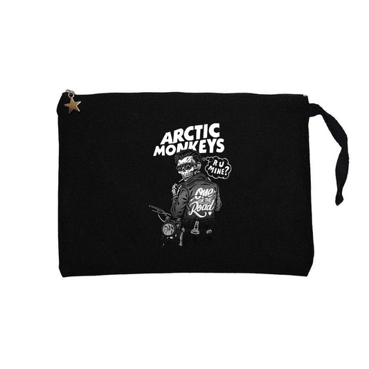 Artic Monkeys Skull Rider Siyah Clutch Astarlı Cüzdan / El Çantası
