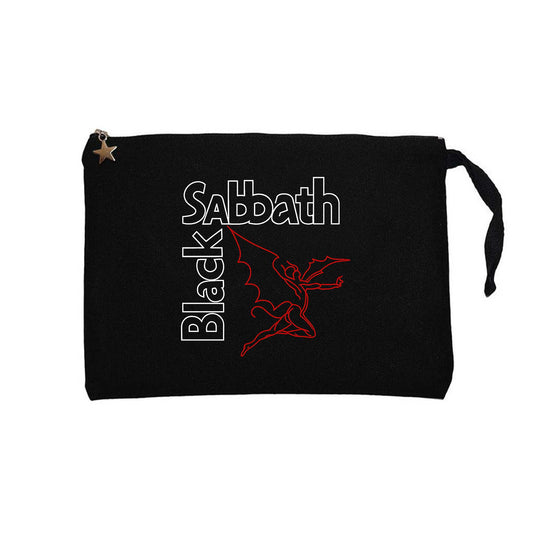 Black Sabbath Grim Reaper Siyah Clutch Astarlı Cüzdan / El Çantası