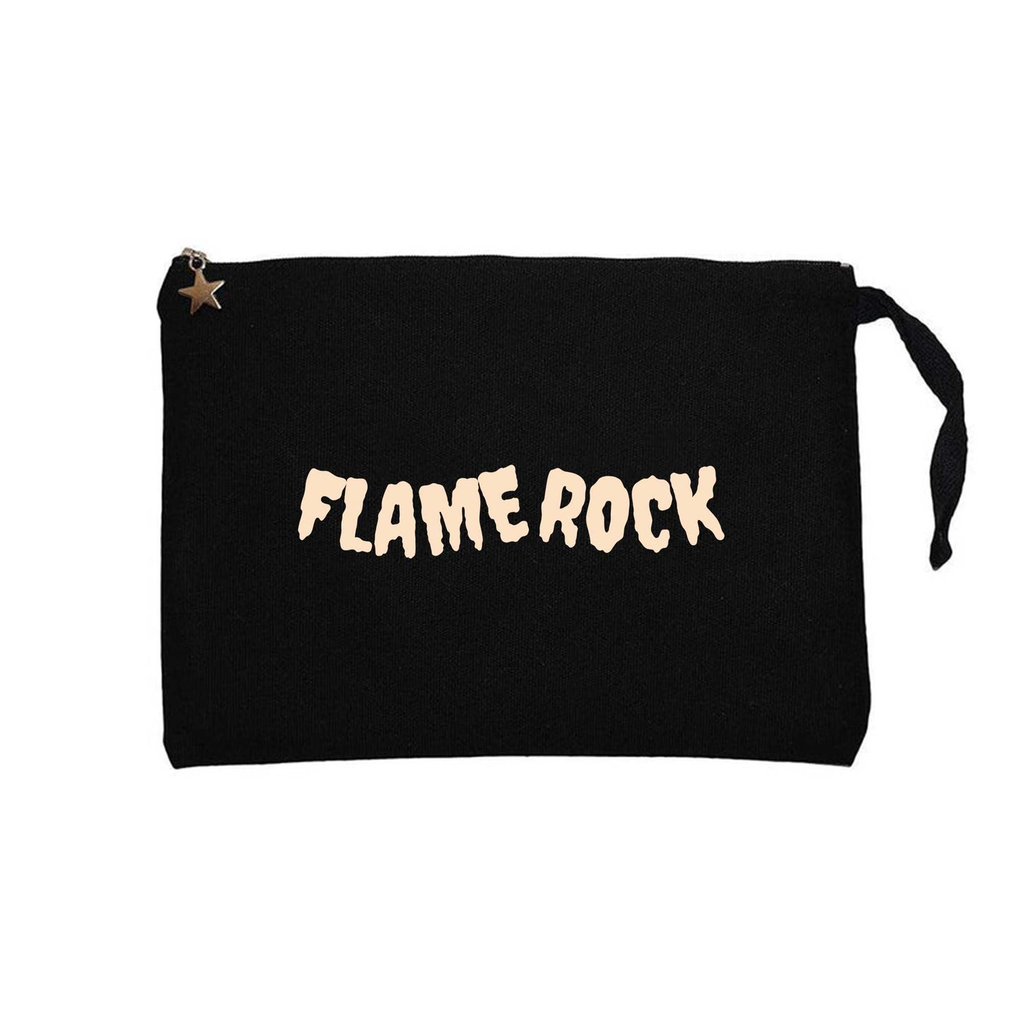 Dark Rock Musıc Siyah Clutch Astarlı Cüzdan / El Çantası