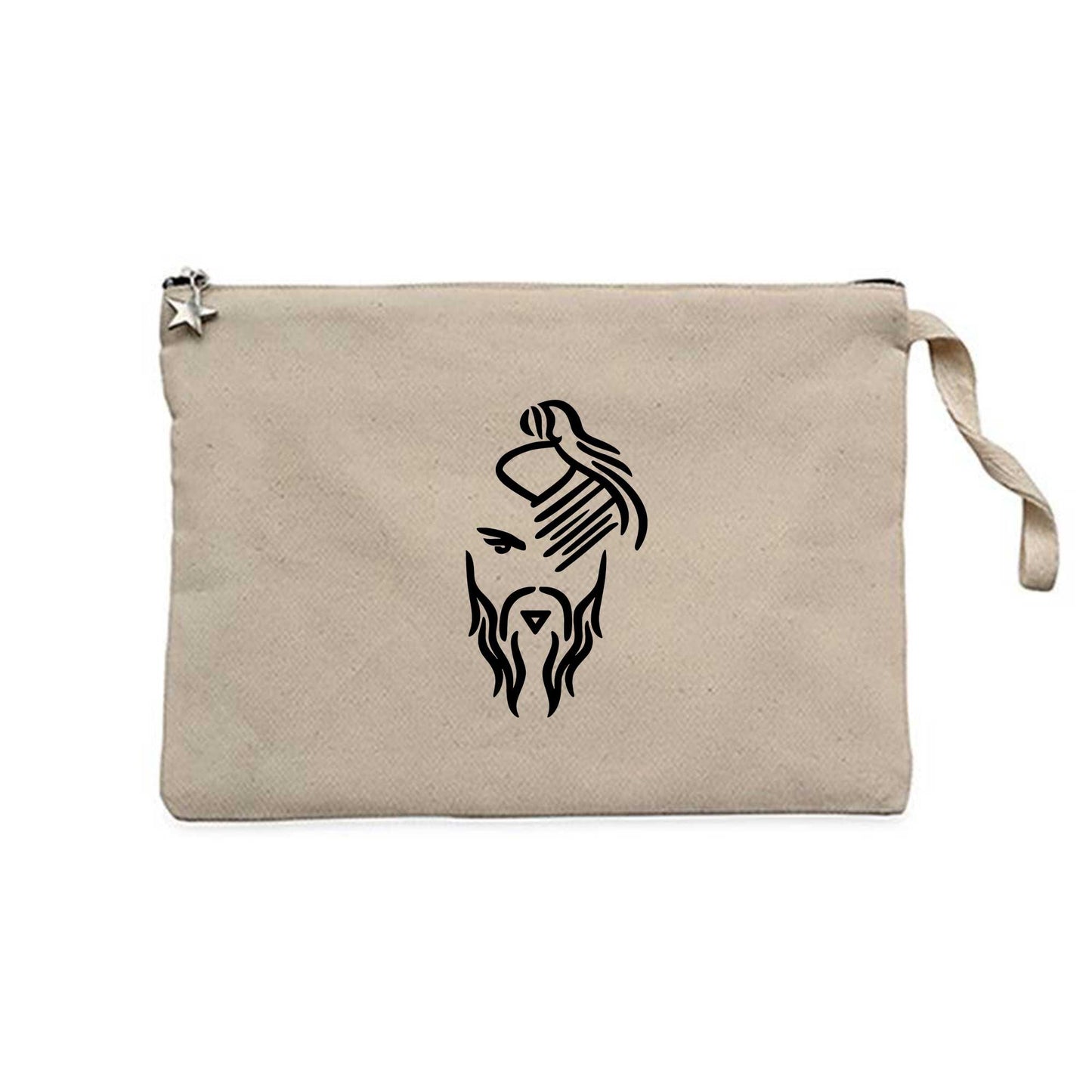 Hayko Cepkin Yeni Logo Black Krem Clutch Astarlı Cüzdan / El Çantası