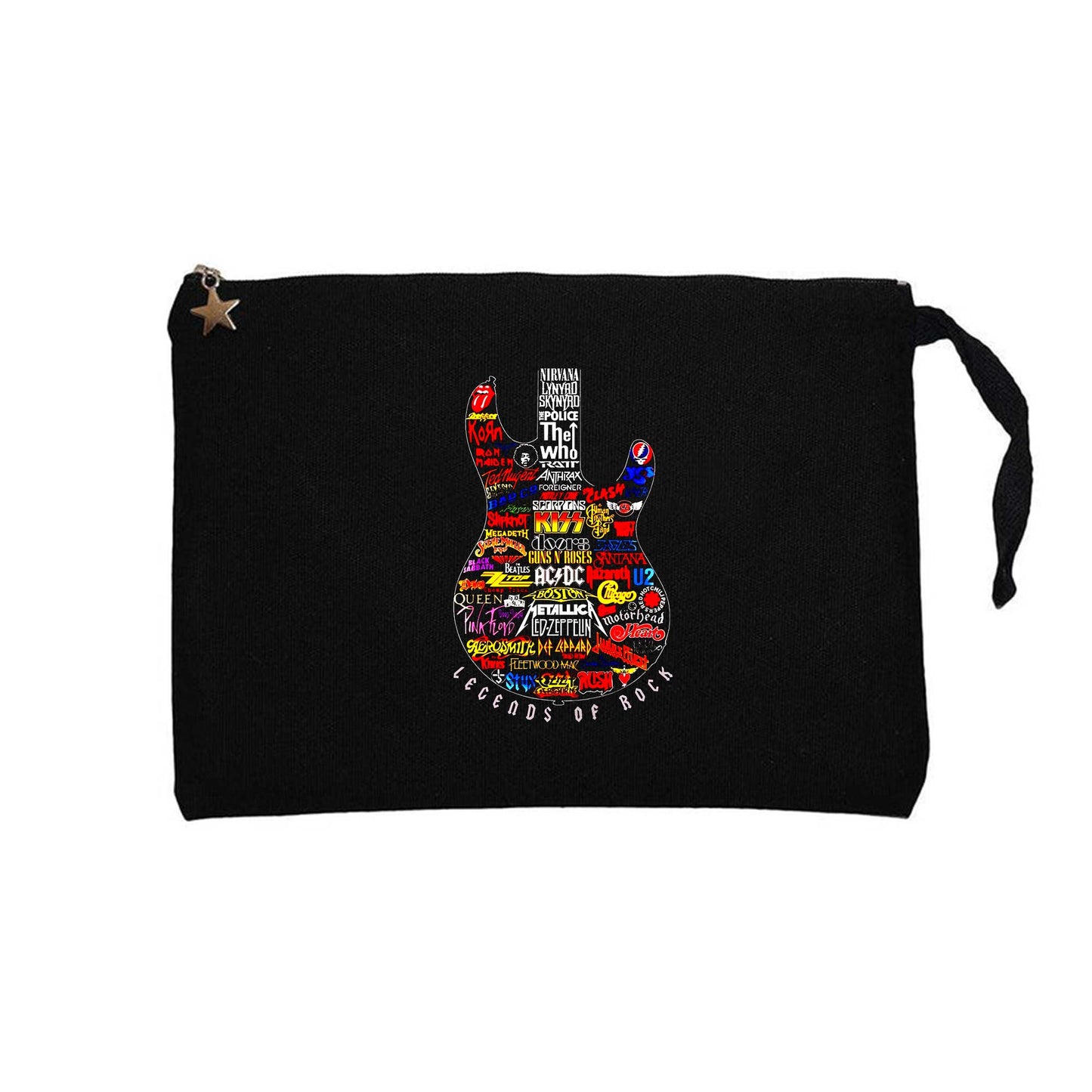 Legends Rock Siyah Clutch Astarlı Cüzdan / El Çantası