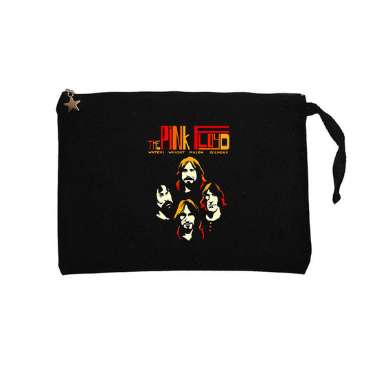 Pink Floyd Grup Silüet Siyah Clutch Astarlı Cüzdan / El Çantası