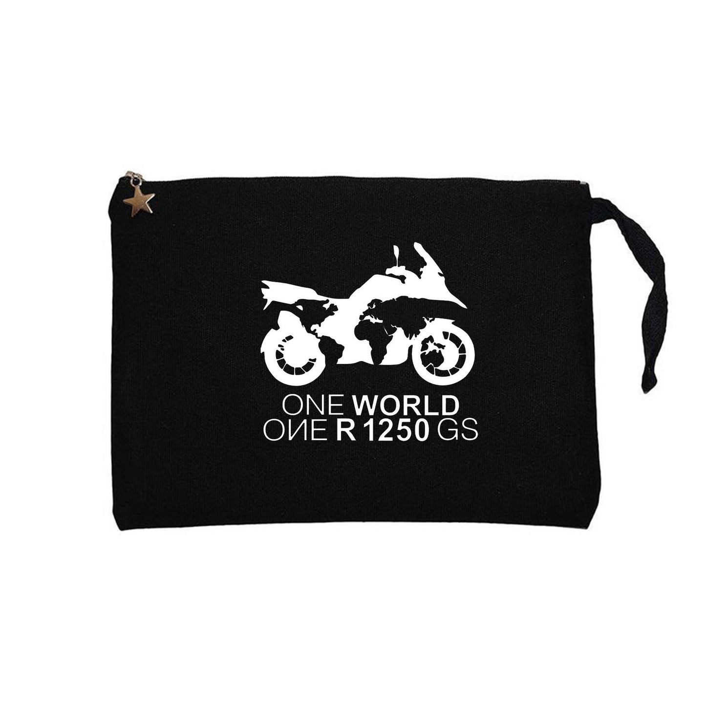ONE World 1250GS White Siyah Clutch Astarlı Cüzdan / El Çantası