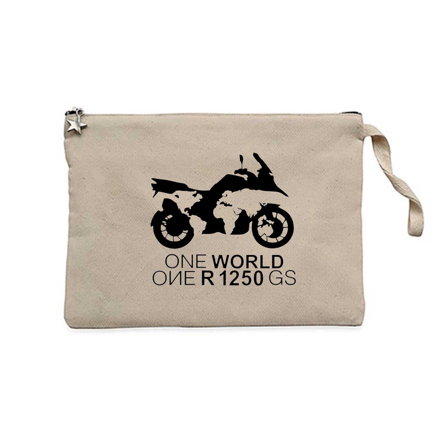 ONE World 1250GS Krem Clutch Astarlı Cüzdan / El Çantası