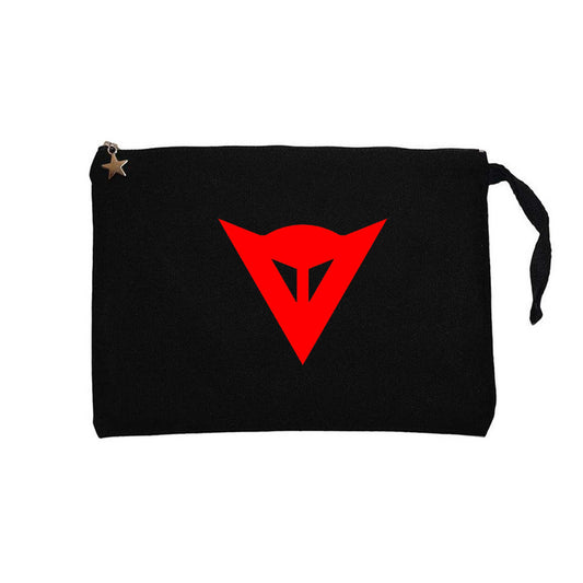 Dainese Red Logo Siyah Clutch Astarlı Cüzdan / El Çantası