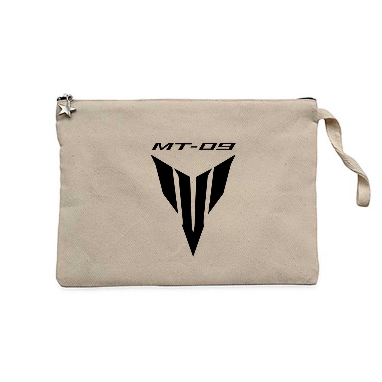 Yamaha MT 09 Logo Krem Clutch Astarlı Cüzdan / El Çantası