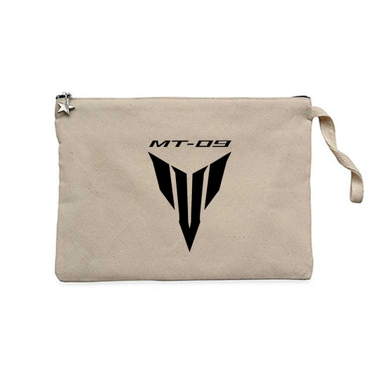 Yamaha MT 09 Logo Krem Clutch Astarlı Cüzdan / El Çantası
