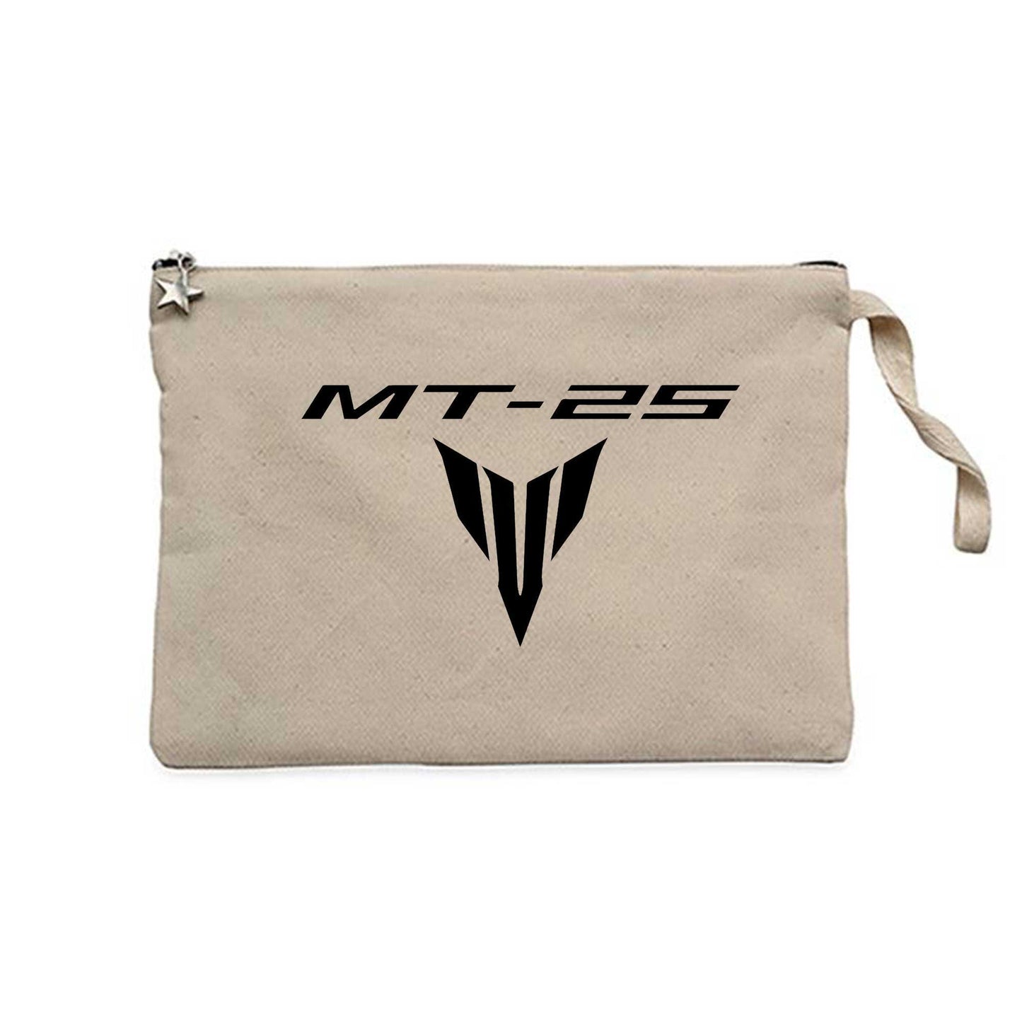 Yamaha MT 25 Black Logo Krem Clutch Astarlı Cüzdan / El Çantası