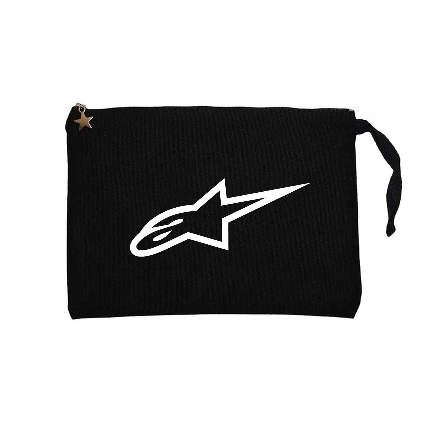 Alpinestars White Logo Siyah Clutch Astarlı Cüzdan / El Çantası