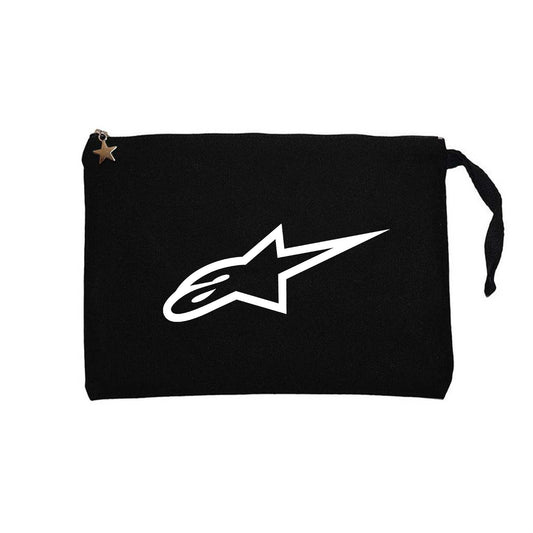 Alpinestars White Logo Siyah Clutch Astarlı Cüzdan / El Çantası