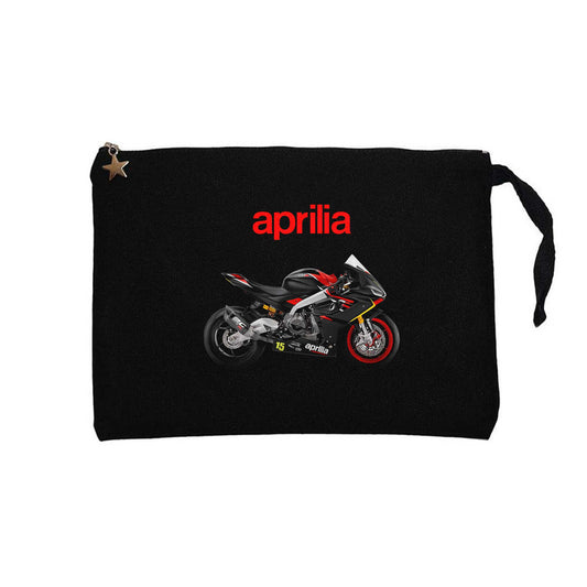 Aprilia 675RS Siyah Clutch Astarlı Cüzdan / El Çantası