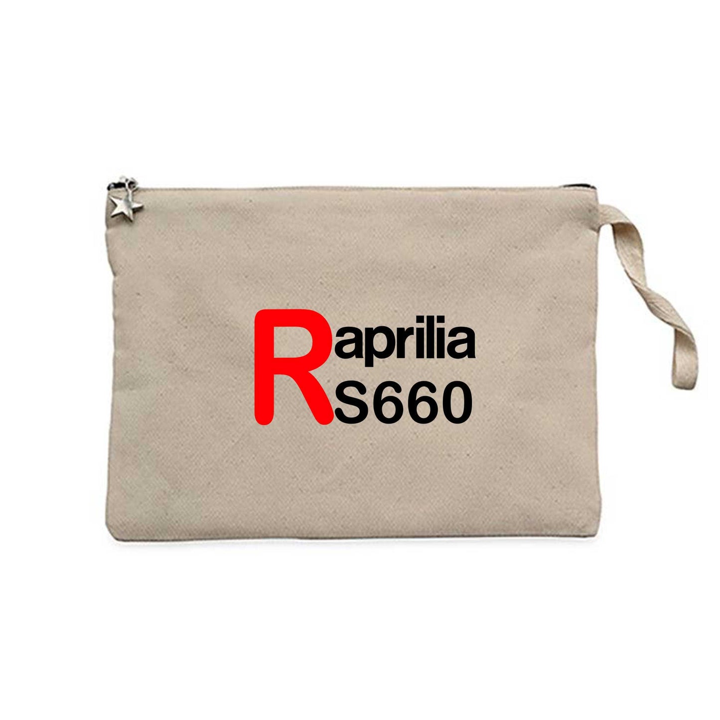 Aprilia Rs660 Text Logo Krem Clutch Astarlı Cüzdan / El Çantası