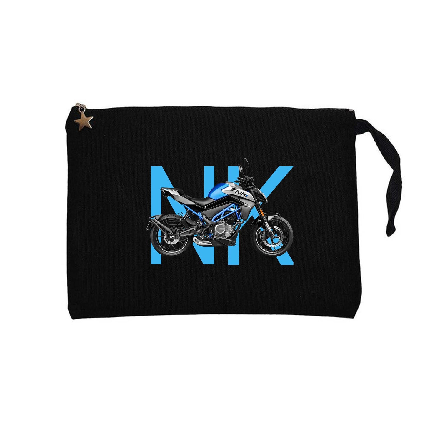 CFMOTO 250NK Text Siyah Clutch Astarlı Cüzdan / El Çantası