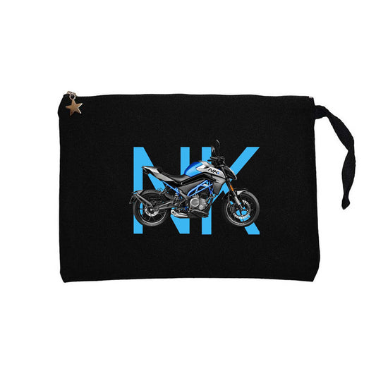 CFMOTO 250NK Text Siyah Clutch Astarlı Cüzdan / El Çantası