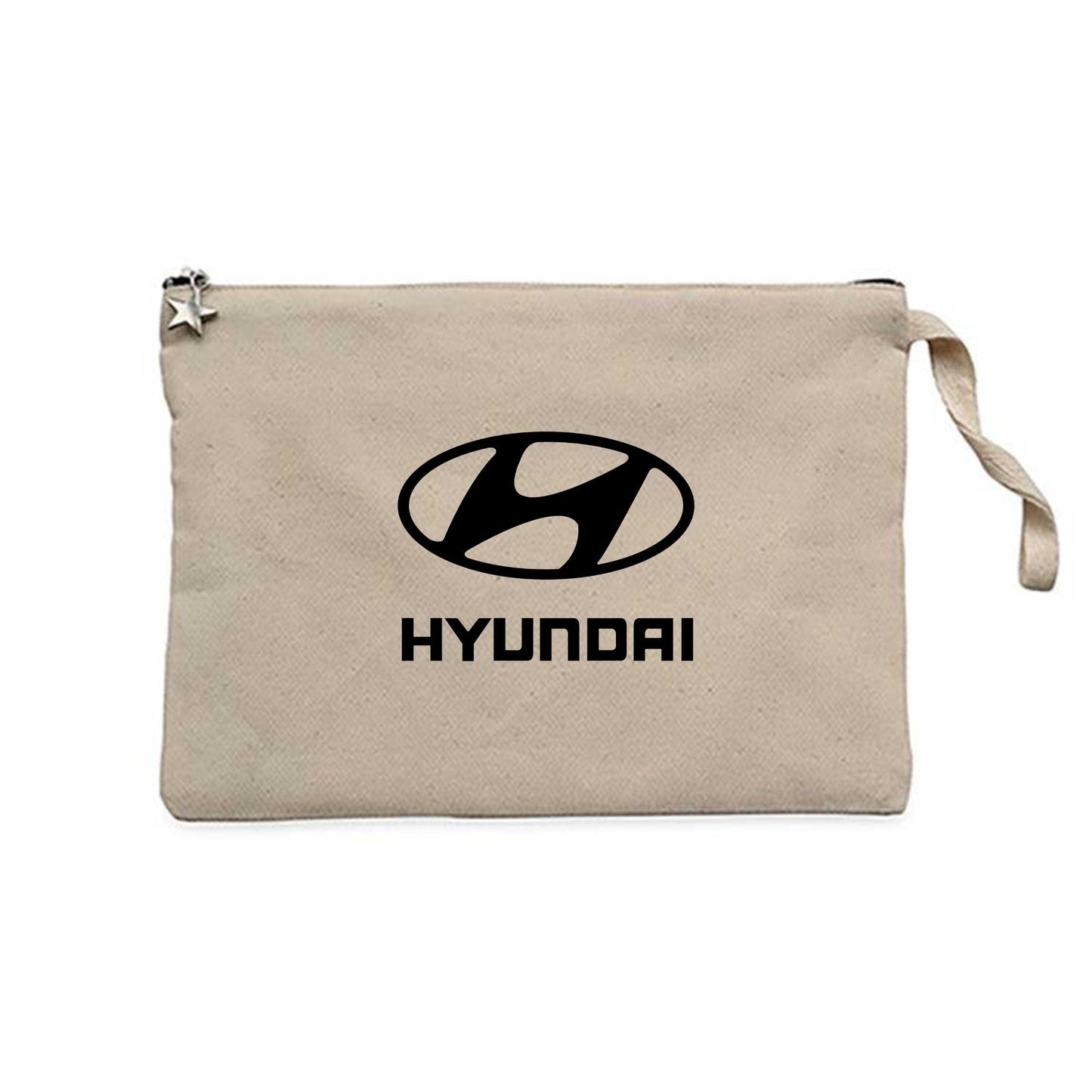 Hyundai Black Logo Krem Clutch Astarlı Cüzdan / El Çantası