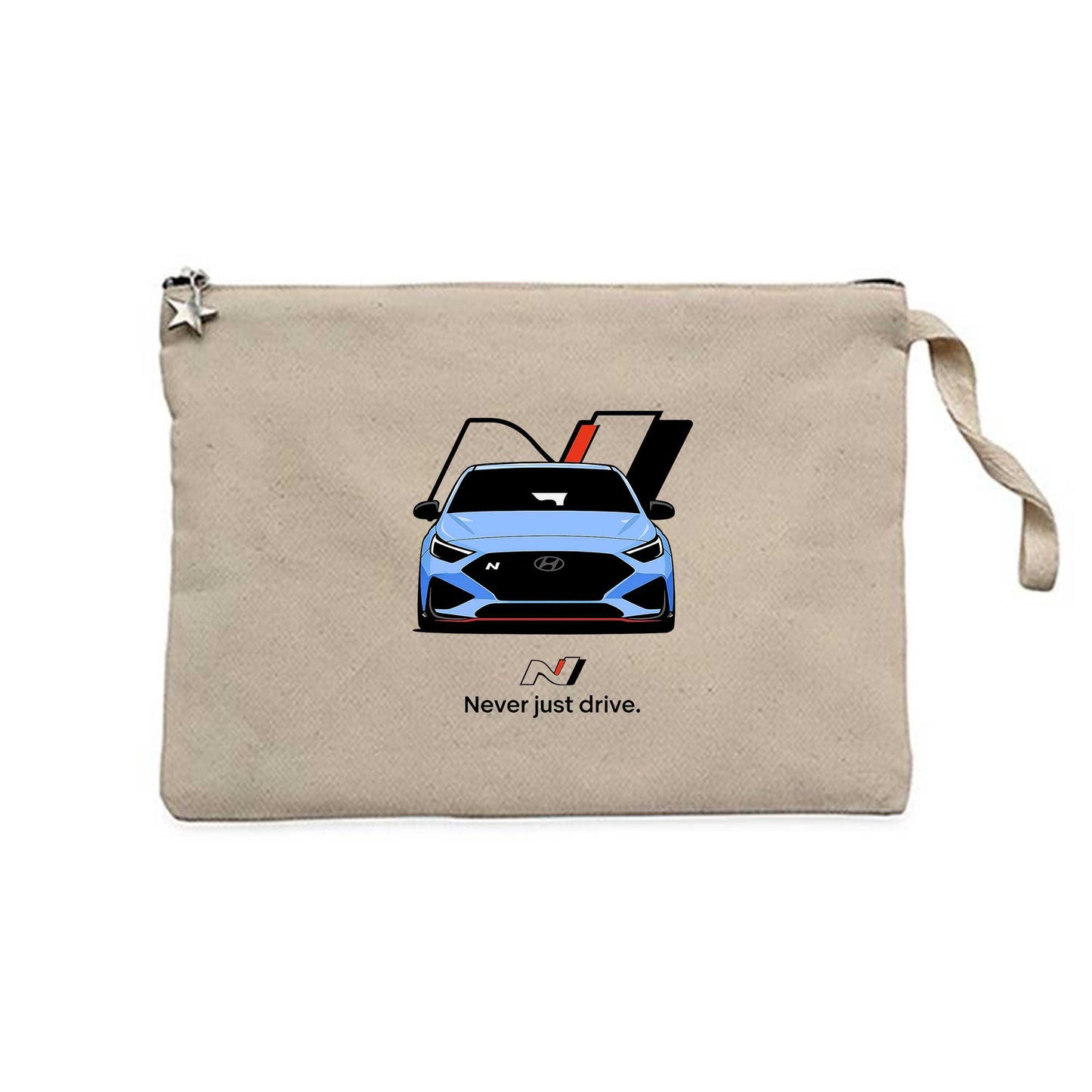 Hyundai İ20N Never Just Drive Krem Clutch Astarlı Cüzdan / El Çantası