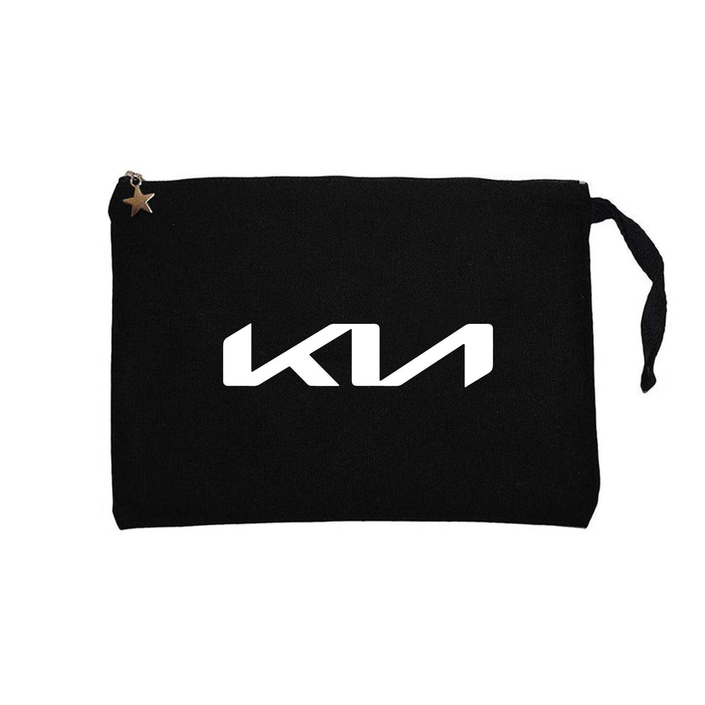 Kia New Logo Siyah Clutch Astarlı Cüzdan / El Çantası