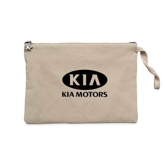 Kia Motorsport Krem Clutch Astarlı Cüzdan / El Çantası