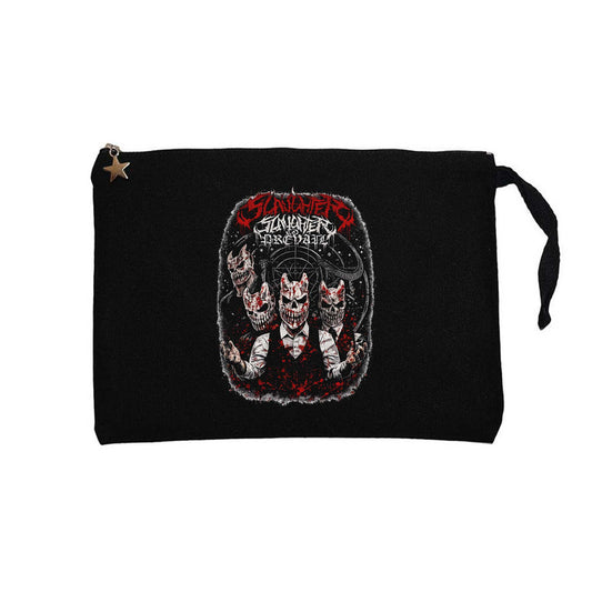 Slaughter To Prevail Coterie of Darkness Siyah Clutch Astarlı Cüzdan / El Çantası